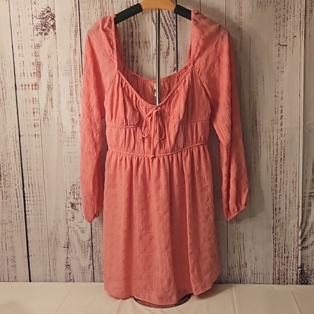 Kingston Grey Long Sleeve Mini Dress